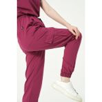 Pratik Medikal Vişne Likralı Kargo Cep Jogger Paça Doktor Hemşire Forması Tek Alt Unisex - 2XS