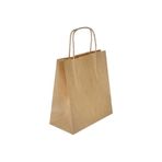 PRATİK SHOP Kraft Çanta 28x16x29 ( 25 Adet ) Burgulu Saplı ( Kağıt Poşet Çanta )