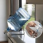 Pratik Su Sebili / Metal Stant + Musluk / Standart Damacana Uyumlu / Sızdırmaz Su Valfi - Beyaz
