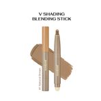 Pratik Uygulanan Çift Taraflı Kontür Stick Perıpera V Shading Blending Stick (001 Natural Brown)