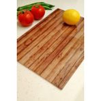 Pratik ve Şık Cam Kesme Tahtası 20X30 Cm, 4 mm Kalınlık - Ahşap - Ceviz - Seçenek 1