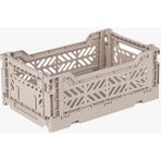 Pratik ve Şık Minibox Sand Katlanabilir Kasa, Kullanışlı Depolama Çözümü - Seçenek 1 - Ahşap - Bej