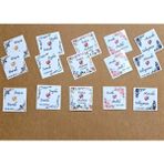Pratikbox Düğün/nişan/hediyesi /kişiye Özel 3,80X3,80CM /parlak Kuşe Yapışkanlı Stikers/etiket/kare /70 Adet - -- - Parlak Kuşe Kağıt