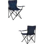Pratikoutdoor Ikili Katlanır Kamp ve Plaj Sandalyesi - 49x84x47 - Lacivert