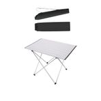 Pratikoutdoor Katlanabilir Alüminyum Kamp Ve Piknik Masası - Çantalı Gümüş - Geniş Model