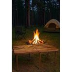 Pratikoutdoor Katlanır Kamp, Piknik Bahçe Masası 70X120 Cm - Ceviz Renk