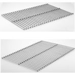 Pratikoutdoor Paslanmaz Çelik Krom Mangal Üstü Taşınır Tel Izgara-Mangal Teli 25 x 36 cm