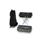 Pratikoutdoor Portatif Katlanır Ayaklı Emaye Mangal - Çantalı - 44X27CM Küçük Boy