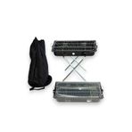 Pratikoutdoor Portatif Katlanır Ayaklı Emaye Mangal - Çantalı - 52X30CM Orta Boy