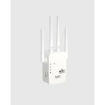 Prativas 300MBPS Wifi Menzil Genişletici 4 Antenli Wpa3 Güvenlikli Priz Tipi Repeater - 0 - Siyah