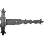 Prativas Antika Tarz Dekoratif Pirinç Kuyruklu Dövme Menteşe - 251X393 Mm, Oksit - 251 x 393 mm - 001-Renkli - 1 Adet