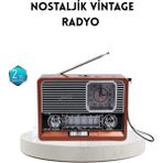 Prativas Dekoratif Radyo – Klasik Görünüm, Fonksiyon Uzun Ömürlü Kullanım - Ahşap