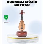 Prativas Enstrüman Şeklinde Müzik Kutusu Lüt Tasarım Melodious Music - Ahşap