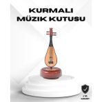 Prativas Figürlü Müzik Kutusu Zarif Melodili Dekoratif Model - Ahşap