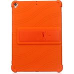 Prativas Ipad 7 10.2 Inch- Ipad Air 3 10.5 Inch Kılıf Standlı Darbe Emici Silikon Kılı - PRTHBY4382-8 - Pembe