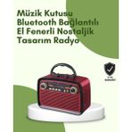 Prativas Kablosuz Bluetooth Hoparlör – Yüksek Ses Kalitesi, Uzun Pil Ömrü, Fm Am Radyo Fonksiyonu - Ahşap