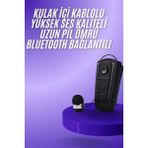 Prativas Makaralı Bluetooth Kulakiçi Yaka Kulaklığı Kablosuz Kulaklık - Seçenek