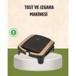Prativas Tost Makinesi Isı Kontrollü 4 Dilim Kapasiteli - 0 - 19 lt - 000-Siyah