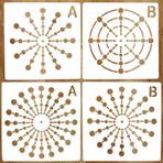 PRAVICS 4 Adet Mandala Nokta Boyama Şablonları 8/12/16/20 Segment Yaratıcı Mandala Şablonları Boyama için Taş Şablonlar Yeniden Kullanılabilir Çizim Şablonları Ahşap Duvar Yer Karosu Kumaş Üzerine Boyama için Kendin Yap Sanat Projeleri