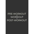 Pre-Workout + Workout + Post-Workout: Simple Daily Macro Tracker For Your Exercise Nutrition | Dark Gray