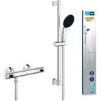 Precision Flow Termostatik Duş Bataryası ve Vitalio Start 110 Sürgülü Duş Seti, 110MM 1 Akışlı - Altın
