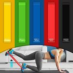 PRECORN Antrenman bandı, jimnastik bandı, fitness bandı, 5'li set, Terra Band Theraband direnç bantları, güç antrenmanı vs. için