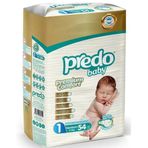 Predo Baby Premium Comfort No:1 Yenidoğan 54 Adet Bebek Bezi