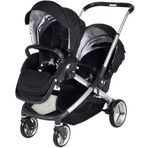 Prego 2072 İbiza Siyah İkiz Bebek Arabası