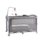 Prego Bedside Anne Yanı Oyun Parkı 70x120 cm Gri