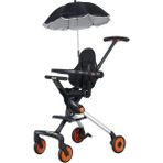 Prego Flex Kabin Bebek Arabası 360° Dönebilen Tekerlekler 22 kg Taşıma Kapasitesi ile - Turuncu