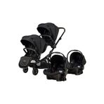 Prego Ibiza Travel System (SEYEHAT SİSTEM) Ikiz Bebek Arabası 2 Adet Puset Tam Set Siyah (YENİ MODEL)