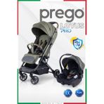 Prego Lotus Pro Kabin Boy Travel Bebek Arabası -Tek Elle Katlanır-Hafif -Uv Tenteli -Yağmurluk-Örtü-Kılıf - Haki