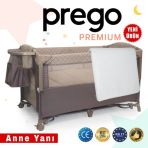 Prego Premium 70x120 cm Bej Anne Yanı Oyun Parkı + Yatak