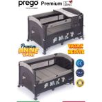 Prego Premium Anne Yanı Oyun Parkı 70*120 cm GRİ + Yatak Hediyeli GRİ - Koyu Gri