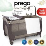 Prego San Diego Plus 70x120 cm Bej Oyun Parkı + Yatak Hediyeli
