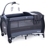 Prego Verona Oyun Parkı Beşik Park Yatak 70X120 cm - 70 x 120 cm - Füme