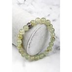 Prehnite Doğal Taş Bileklik 8 mm Küre Kesim