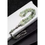 Prehnite Doğal Taş Tesbih 8 Mm Küre Kesim