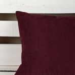 Premier Home 45x45 cm Süet Sedef Bordo Yastık
