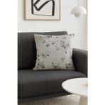 Premier Home Duck Çiçekli Kırlent Kılıfı Gri 40x40