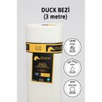 Premier Metrelik Duck Keten Kumaş Su İtici Bez 3 Metre Pfp - Ekru Ekru