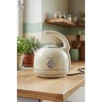 Premier PRK 1215C Retro Tasarımlı Analog Göstergeli Paslanmaz Çelik Hazneli Su Isıtıcısı Cool Touch Kettle - Krem