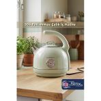 Premier PRK 1215C Retro Tasarımlı Analog Göstergeli Paslanmaz Çelik Hazneli Su Isıtıcısı Cool Touch Kettle - Yeşil