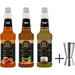 Premini 3’lü Şurup Paketi: Karamel, Fındık, Irish Cream 750 ml + Jigger