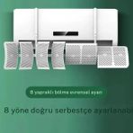 Premini 8 Yapraklı Ayarlanabilir Klima Hava Yönlendirici, Filtreli ve Kolay Montaj