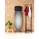 Premini Buhar Kazanlı Oval Desenli Standlı Ütü Masası 124X45 cm - Mat Siyah - Seçenek 1
