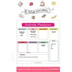 Premini Haftalık Magnet Planlayıcı Menü Mıknatıslı Yazı Tahtası 30X30 cm - Akdeniz Rüzgarı - Seçenek 1