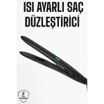 Premini Saç Düzleştirici Keratin Bakım Seramik Kaplama, Pürüzsüz ve Parlak Görünüm - Renkli - Seçenek 1