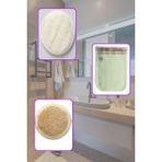 Premium %100 Doğal Kabâk Lifi Vücud Için + Yüz Kabak Lifi + Kelebek Kese Kalın 3'lü Banyo Kese Seti