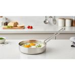 Premium 12 cm Yarım Çember Paslanmaz Çelik Çok Amaçlı Yumurta & Sos Tavası